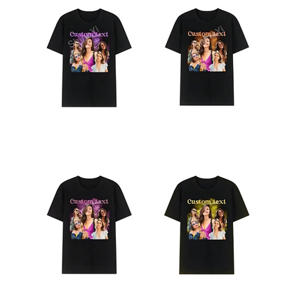 Gepersonaliseerd 5 foto's Boyfriend Girlfriend Shirt