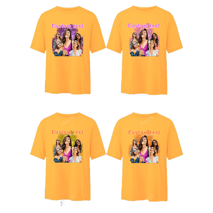 Gepersonaliseerd 5 foto's Boyfriend Girlfriend Shirt