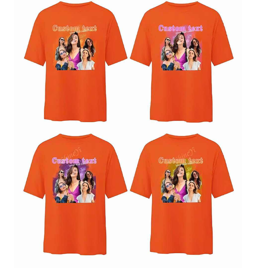 Gepersonaliseerd 5 foto's Boyfriend Girlfriend Shirt